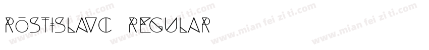 RostislavC Regular字体转换
